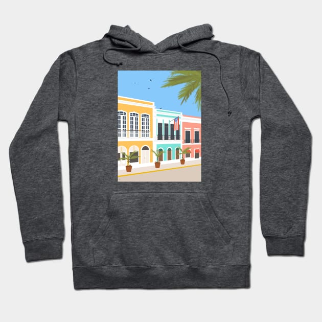 Old San Juan, Puerto Rico Hoodie by lymancreativeco